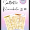 Subtraktion Zahlenraum 100 - Klammerkarten