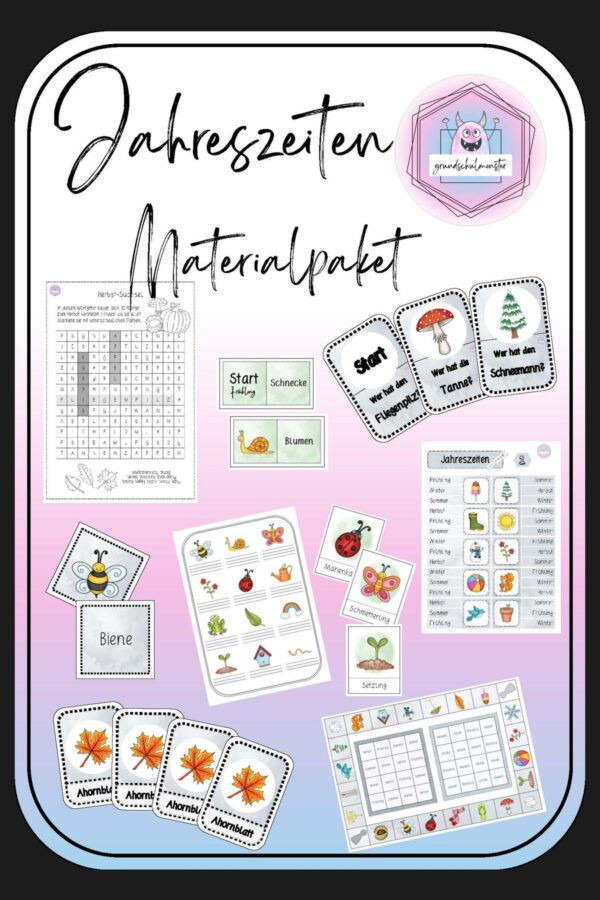 Materialpaket Jahreszeiten