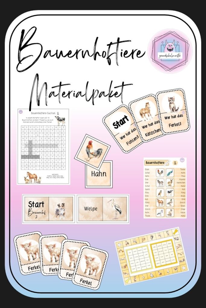 Materialpaket Thema Bauernhof