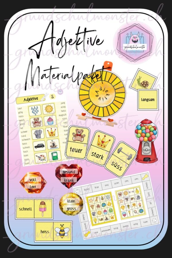 Materialpaket Adjektive