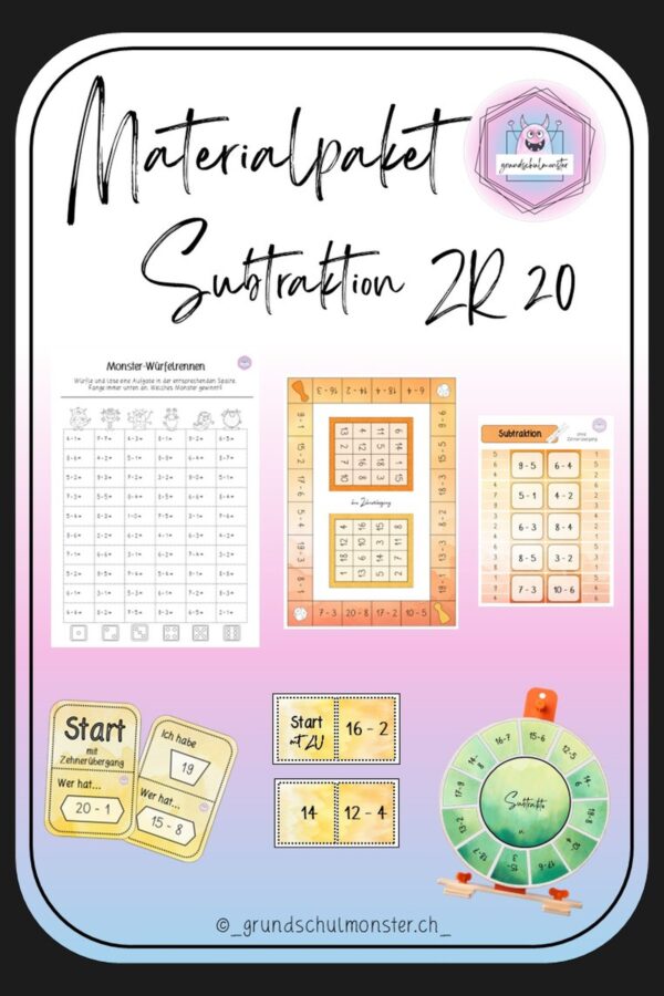 Materialpaket Subtraktion ZR 20