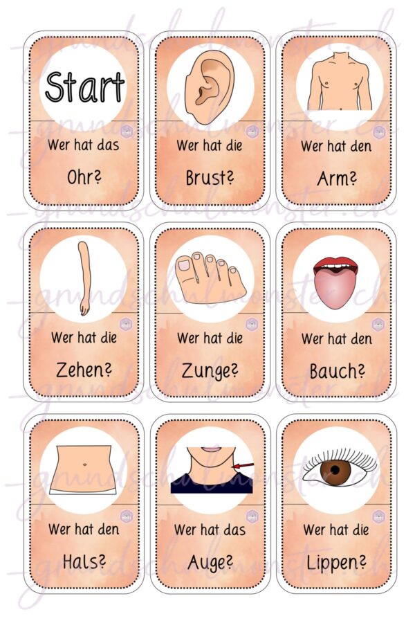 Spiel_Ich habe, wer hat_Körperteile_seite_3_web Körperteile - Spiel "Ich habe, wer hat"