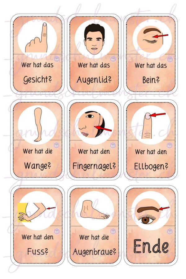 Spiel_Ich habe, wer hat_Körperteile_seite_5_web Körperteile - Spiel "Ich habe, wer hat"