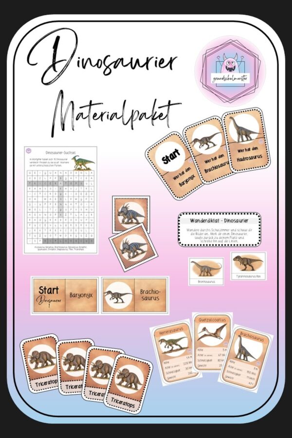 Cover_Dinosaurier_web Materialpaket Dinosaurier, Flugsaurier & Meeresreptilien