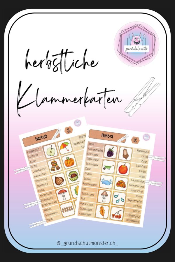 Herbstliches Materialpaket - 1. & 2. Klasse