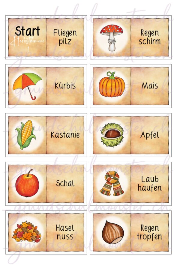 Herbstliches Domino_seite_3_web Herbstliches Domino - 1. & 2. Klasse