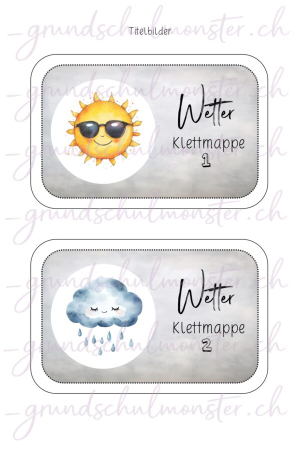 Wetter - Klettmappen