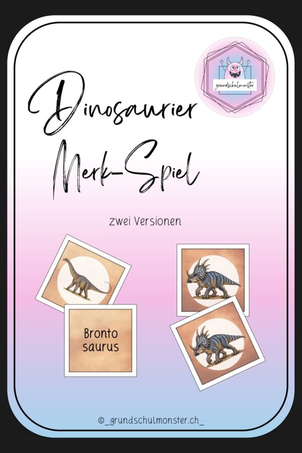 Merk-Spiel_Dinosaurier_seite_1_web Materialpaket Dinosaurier, Flugsaurier & Meeresreptilien
