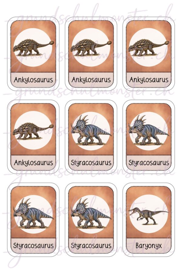 Dinosaurier - Quartett