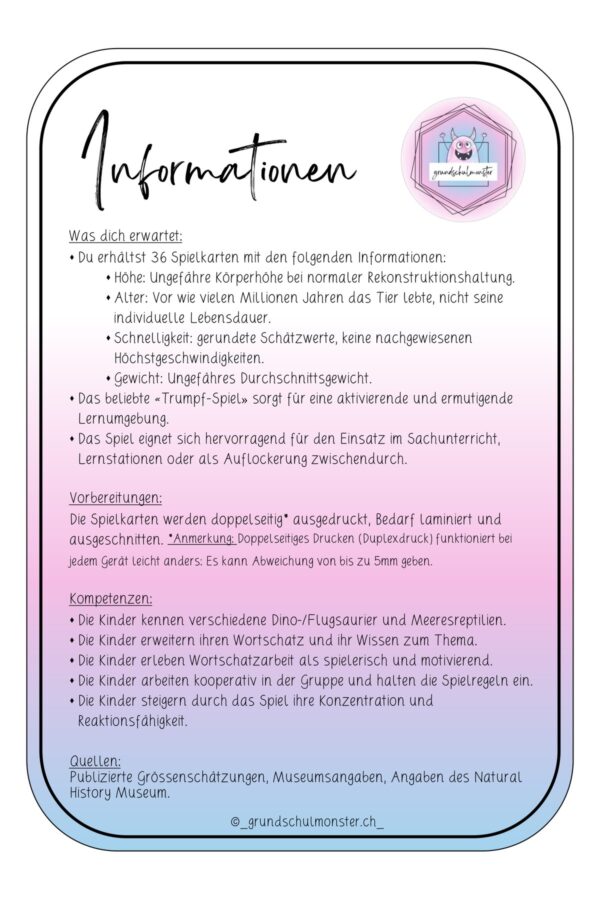 Trumpfspiel_Dinosaurier_seite_2_web Dinosaurier, Flugsaurier & Meeresreptilien - Trumpf-Spiel