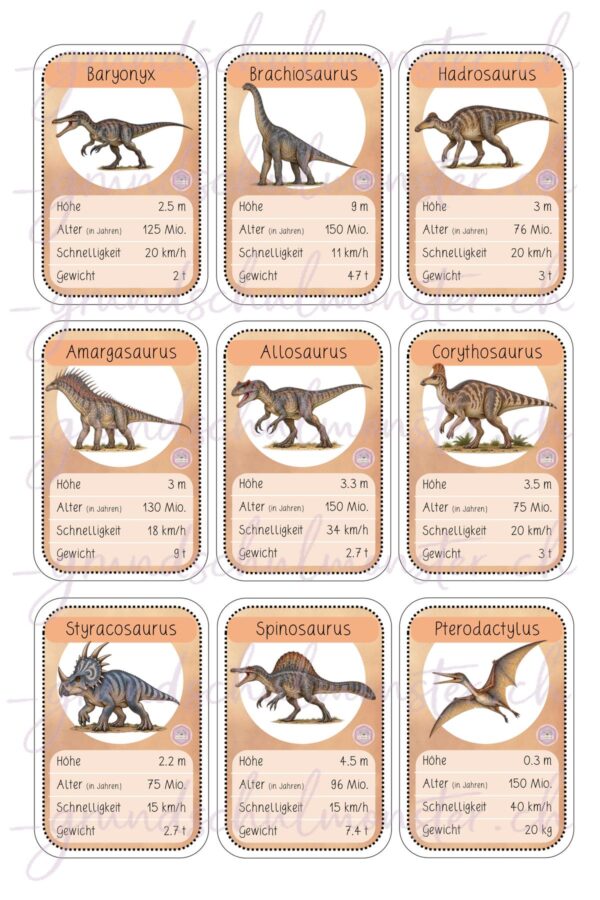 Trumpfspiel_Dinosaurier_seite_4_web Dinosaurier, Flugsaurier & Meeresreptilien - Trumpf-Spiel