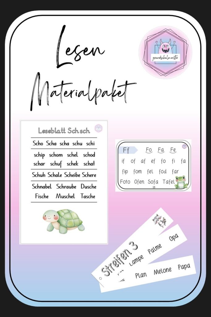 Materialpaket Lesen - Schriftspracherwerb