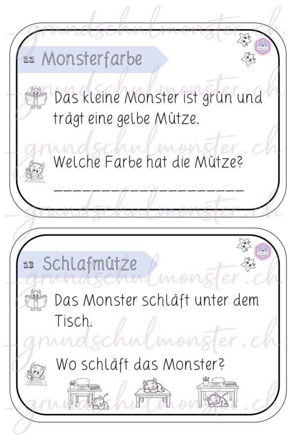 Monstermässiges Lesetraining - Schriftspracherwerb