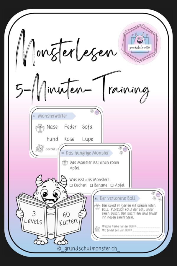 Monstermässiges Lesetraining - Schriftspracherwerb