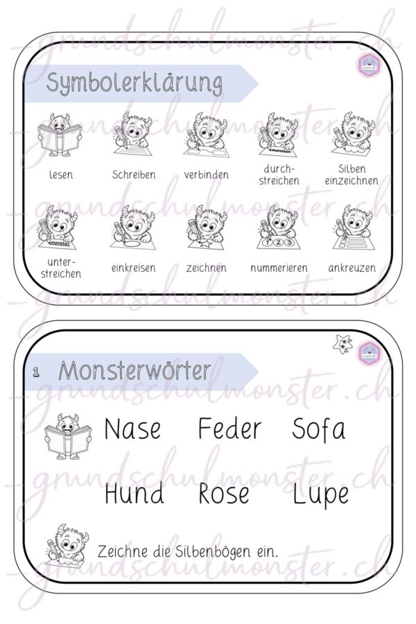 Monstermässiges Lesetraining - Schriftspracherwerb