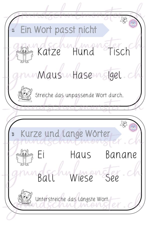 Monstermässiges Lesetraining - Schriftspracherwerb